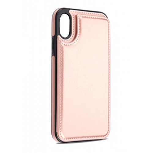 iPhone XS Max Card Holder Case Rose Gold